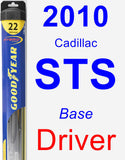 Driver Wiper Blade for 2010 Cadillac STS - Hybrid