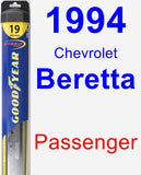 Passenger Wiper Blade for 1994 Chevrolet Beretta - Hybrid