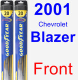 Front Wiper Blade Pack for 2001 Chevrolet Blazer - Hybrid