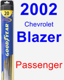 Passenger Wiper Blade for 2002 Chevrolet Blazer - Hybrid