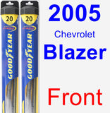 Front Wiper Blade Pack for 2005 Chevrolet Blazer - Hybrid