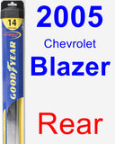 Rear Wiper Blade for 2005 Chevrolet Blazer - Hybrid