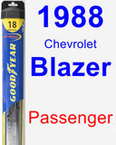 Passenger Wiper Blade for 1988 Chevrolet Blazer - Hybrid