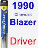 Driver Wiper Blade for 1990 Chevrolet Blazer - Hybrid