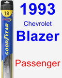 Passenger Wiper Blade for 1993 Chevrolet Blazer - Hybrid