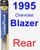 Rear Wiper Blade for 1995 Chevrolet Blazer - Hybrid
