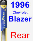 Rear Wiper Blade for 1996 Chevrolet Blazer - Hybrid