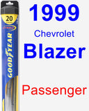 Passenger Wiper Blade for 1999 Chevrolet Blazer - Hybrid