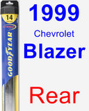 Rear Wiper Blade for 1999 Chevrolet Blazer - Hybrid