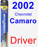 Driver Wiper Blade for 2002 Chevrolet Camaro - Hybrid
