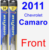 Front Wiper Blade Pack for 2011 Chevrolet Camaro - Hybrid