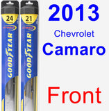 Front Wiper Blade Pack for 2013 Chevrolet Camaro - Hybrid