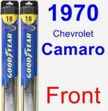 Front Wiper Blade Pack for 1970 Chevrolet Camaro - Hybrid