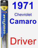Driver Wiper Blade for 1971 Chevrolet Camaro - Hybrid