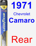 Rear Wiper Blade for 1971 Chevrolet Camaro - Hybrid