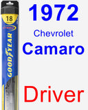 Driver Wiper Blade for 1972 Chevrolet Camaro - Hybrid