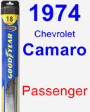 Passenger Wiper Blade for 1974 Chevrolet Camaro - Hybrid