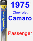 Passenger Wiper Blade for 1975 Chevrolet Camaro - Hybrid