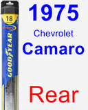 Rear Wiper Blade for 1975 Chevrolet Camaro - Hybrid