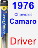 Driver Wiper Blade for 1976 Chevrolet Camaro - Hybrid
