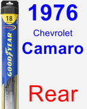 Rear Wiper Blade for 1976 Chevrolet Camaro - Hybrid
