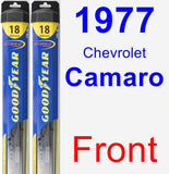 Front Wiper Blade Pack for 1977 Chevrolet Camaro - Hybrid