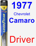Driver Wiper Blade for 1977 Chevrolet Camaro - Hybrid