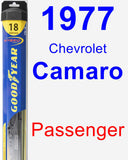 Passenger Wiper Blade for 1977 Chevrolet Camaro - Hybrid
