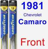 Front Wiper Blade Pack for 1981 Chevrolet Camaro - Hybrid