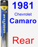 Rear Wiper Blade for 1981 Chevrolet Camaro - Hybrid