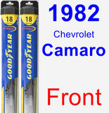 Front Wiper Blade Pack for 1982 Chevrolet Camaro - Hybrid