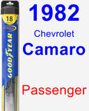Passenger Wiper Blade for 1982 Chevrolet Camaro - Hybrid