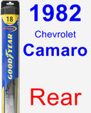 Rear Wiper Blade for 1982 Chevrolet Camaro - Hybrid