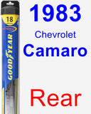 Rear Wiper Blade for 1983 Chevrolet Camaro - Hybrid