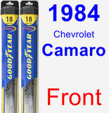 Front Wiper Blade Pack for 1984 Chevrolet Camaro - Hybrid