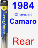 Rear Wiper Blade for 1984 Chevrolet Camaro - Hybrid