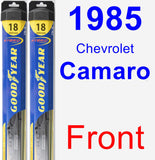 Front Wiper Blade Pack for 1985 Chevrolet Camaro - Hybrid