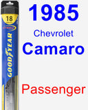 Passenger Wiper Blade for 1985 Chevrolet Camaro - Hybrid