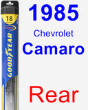 Rear Wiper Blade for 1985 Chevrolet Camaro - Hybrid