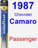 Passenger Wiper Blade for 1987 Chevrolet Camaro - Hybrid