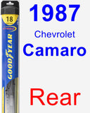 Rear Wiper Blade for 1987 Chevrolet Camaro - Hybrid