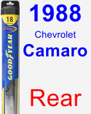 Rear Wiper Blade for 1988 Chevrolet Camaro - Hybrid