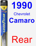 Rear Wiper Blade for 1990 Chevrolet Camaro - Hybrid