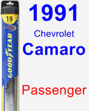 Passenger Wiper Blade for 1991 Chevrolet Camaro - Hybrid