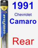 Rear Wiper Blade for 1991 Chevrolet Camaro - Hybrid