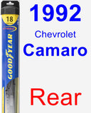 Rear Wiper Blade for 1992 Chevrolet Camaro - Hybrid