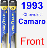 Front Wiper Blade Pack for 1993 Chevrolet Camaro - Hybrid