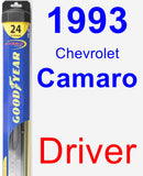 Driver Wiper Blade for 1993 Chevrolet Camaro - Hybrid