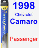 Passenger Wiper Blade for 1998 Chevrolet Camaro - Hybrid