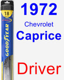 Driver Wiper Blade for 1972 Chevrolet Caprice - Hybrid